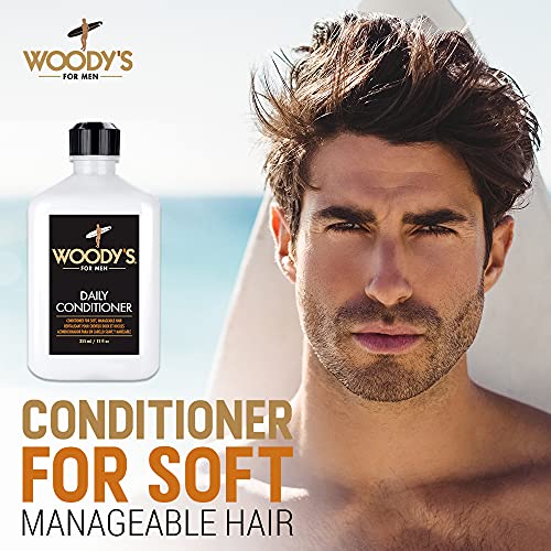 Woody's Daily Hair Conditioner for Men - 12 fl oz Hydrating Formula
