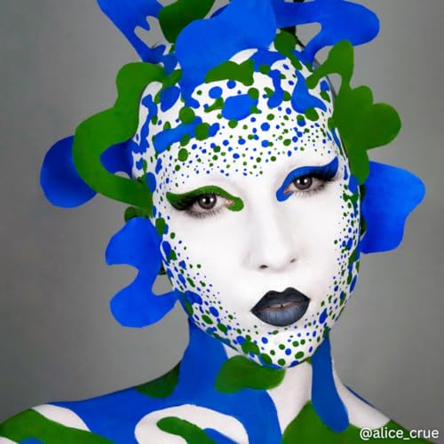 Mehron EDGE Green Water-Activated Face & Body Paint - Professional Makeup
