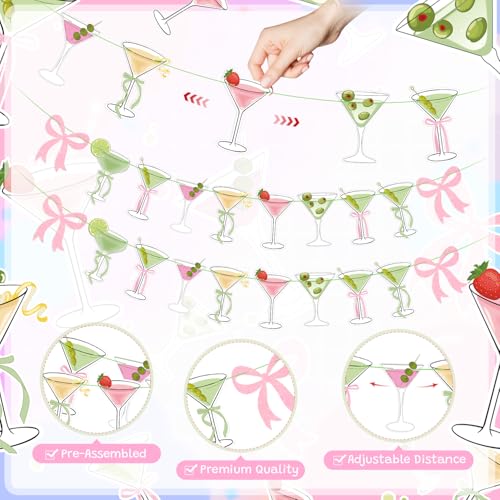 Pink Martini Party Banner - A Tini Bit Older Birthday Decor