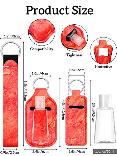 Chic Geiserailie 40 Pcs Travel Hand Sanitizer & Lipstick Keychain Set for Women