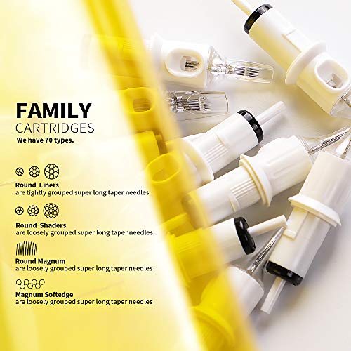 Hawink #12 Curved/Round Magnum Tattoo Cartridge Needles 20Pcs with Membrane Model 1205RM