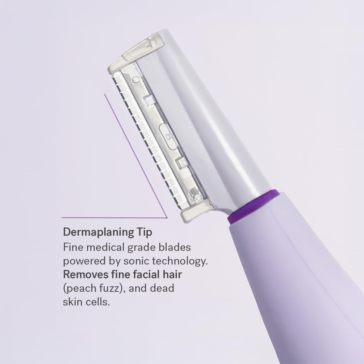 Michael Todd Beauty Sonicsmooth Dermaplane Razor - Women's Face & Eyebrow Trimmer | 8 Weeks of Blades for Smooth Skin