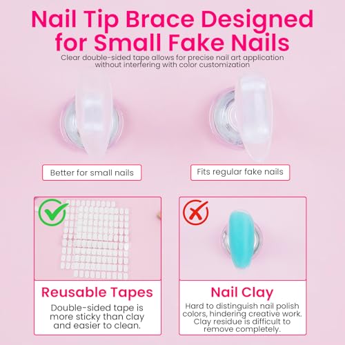 Clear Large Nail Stand for Press On Nails - Nail Art Display & Painting Practice