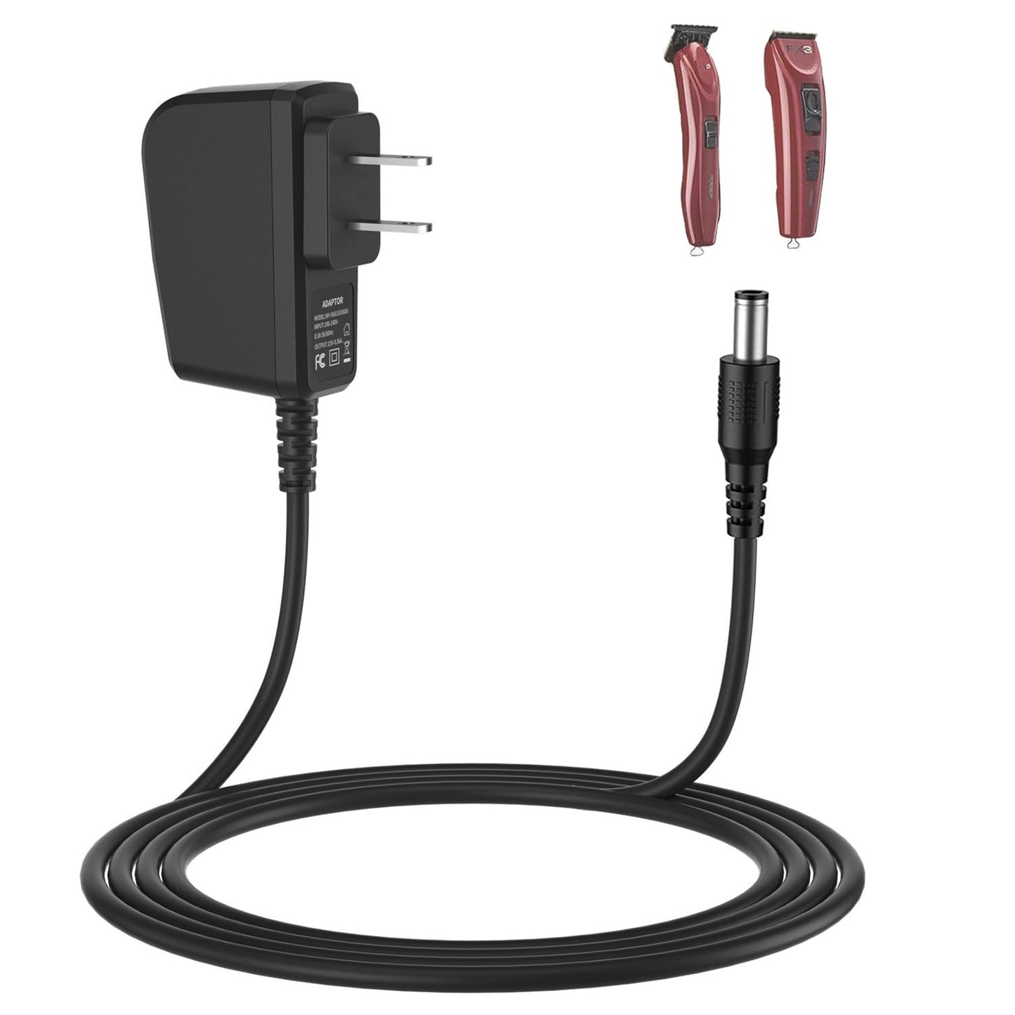 12V Replacement Charger for BaByliss PRO FX3 FXX3T Cordless Hair Trimmer AC Adapter Power Cord DC12V Compatible with FX3C FX3 Models
