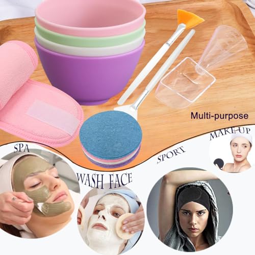 30-Piece Facial Care Tool Set with Silicone Bowls & Brushes