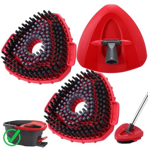 O-Cedar EasyWring Compatible Spin Mop Scrub Brush Head Refills - 2 Pack