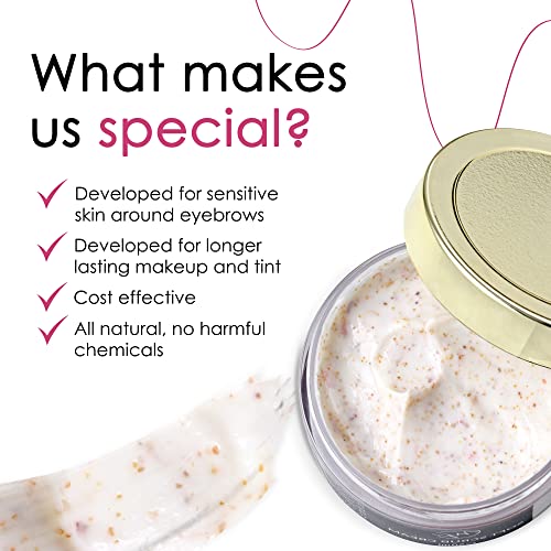 Exfoliating Brow Scrub Cream for Smooth Skin Preparation | 1.7 fl. oz