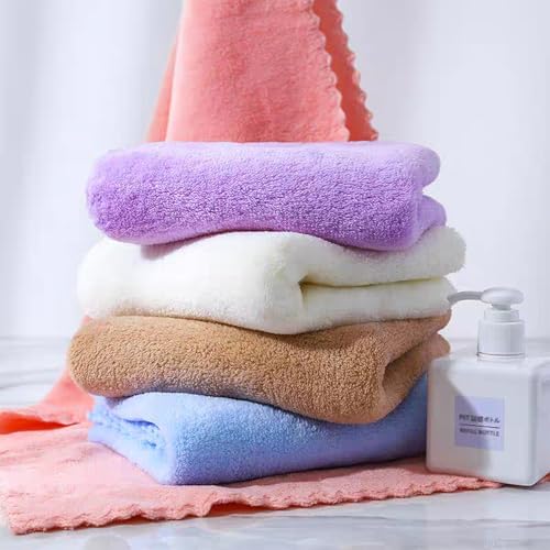 Borsicge Microfiber Washcloths 5-Pack, Ultra-Soft & Quick-Drying