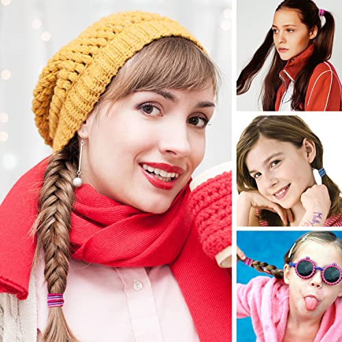 MaryLavender 200-Pack Small Seamless Hair Ties for Girls Women - Color 3