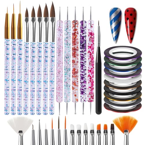 38-Piece Nail Art Striping Tape & Dotting Tools Kit