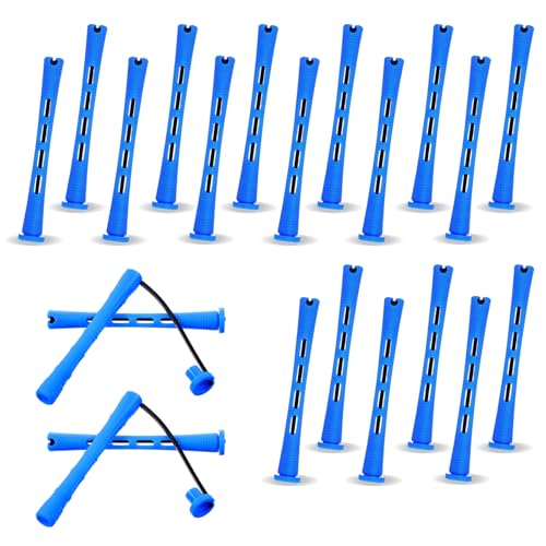 Bremorou 20 Pcs Small Plastic Perm Rods for Short Hair - 0.35 Inches