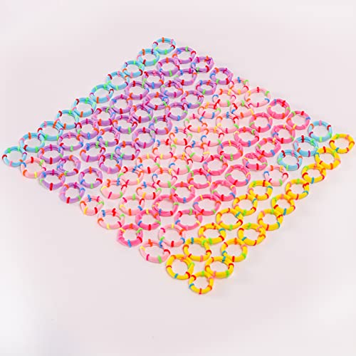 Baby Hair Ties 200PCS Soft Seamless Hair Bands for Toddlers Girls, No Hair Damage, 1 Inch, 5 Colors