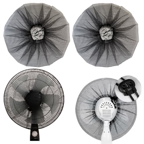 12-Inch Fan Covers for Table Fans - Child Safety Mesh Protectors (2 Pack)