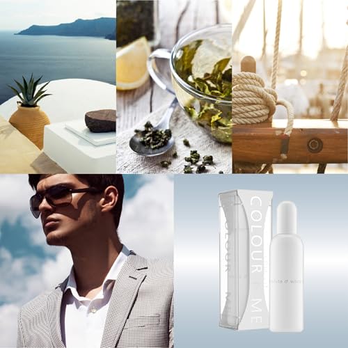 Colour Me Homme White Cologne for Men - 1.7 oz EDT Spray