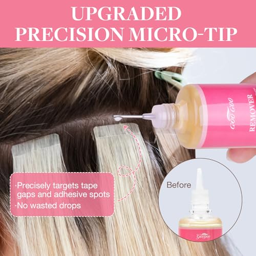 GOO GOO Tape-in Extension Remover 30ml - Gentle Hair Glue Dissolver