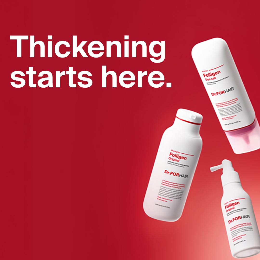 DR.FORHAIR Folligen Shampoo 16.91 fl oz | Korean Hair Care | Clarifying Scalp Shampoo | Fuller-Looking Hair