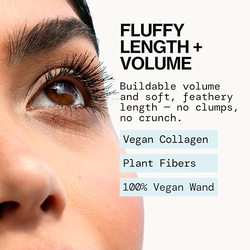 Pacifica Vegan Collagen Fluffy Lash Mascara - Black Volumizing & Lengthening