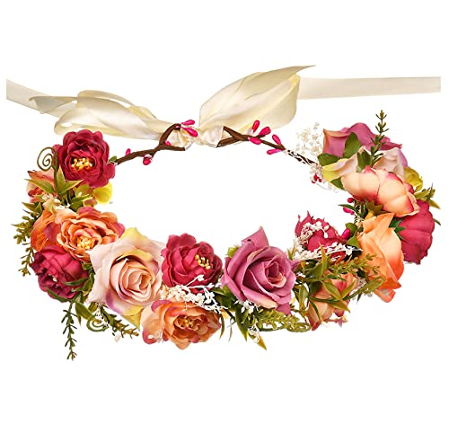 Vivivalue Floral Crown Headband Hair Wreath - Variation 4