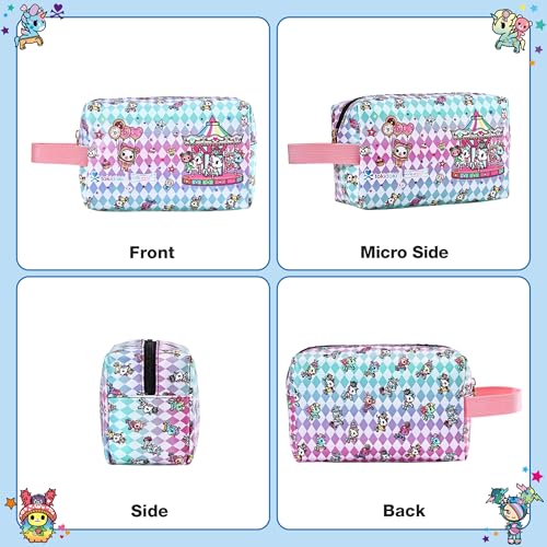 Tokidoki Unicorno Makeup Bag Cotton Candy S - Waterproof Cosmetic & Travel Organizer