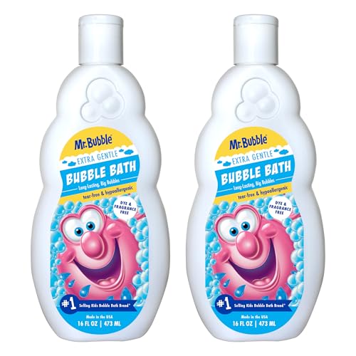 Mr. Bubble Extra Gentle Bubble Bath - Hypoallergenic & Tear Free 16 fl oz (Pack of 2)