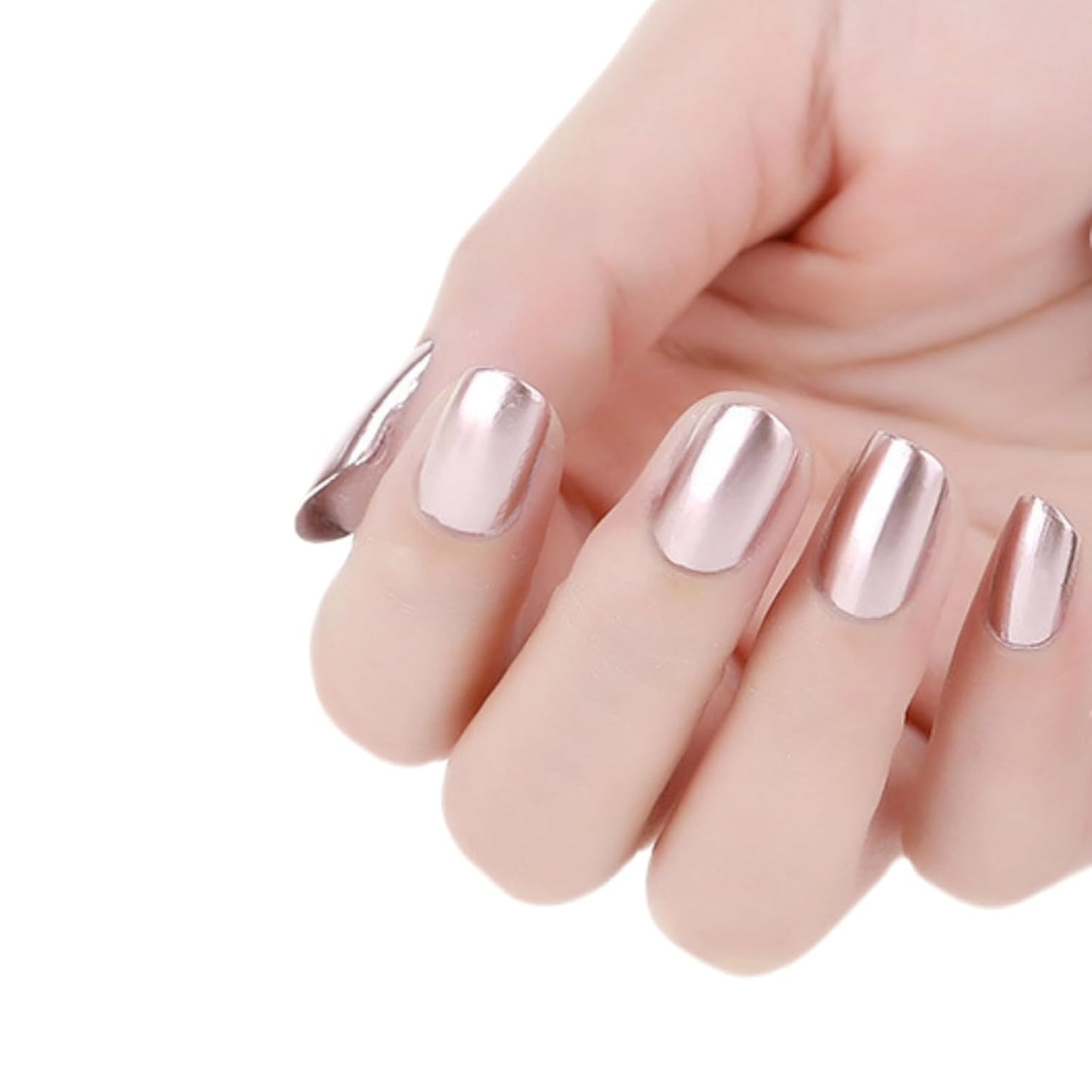 Cherry Pink Red Metallic Nail Polish - Long-Lasting Mirror Finish | Quick Dry 6ml