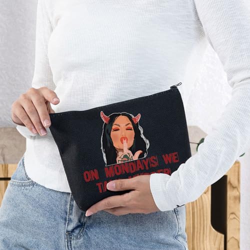 Bailey Cosmetic Makeup Bag - Talk Murder BL Zipper Pouch