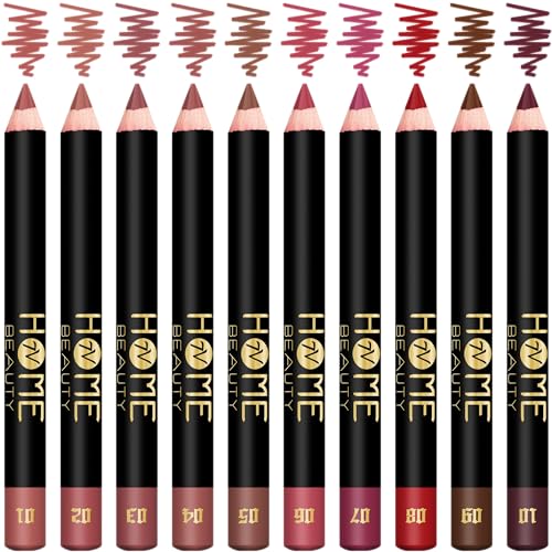 Matte Lip Crayon Set - 10 High Pigment Long Lasting Colors