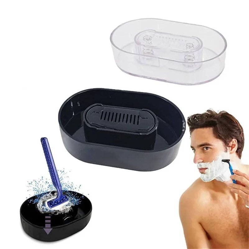 Razor Rinser for Men - Clean Shave Razor Cleaner with Safety Attachment, Blade Washing Cup for Shaver Maintenance & Razors Blade Cleaning