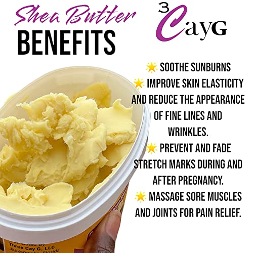 Unrefined Shea Butter 1 lb for Hair Skin Nails Deep Moisturization Natural