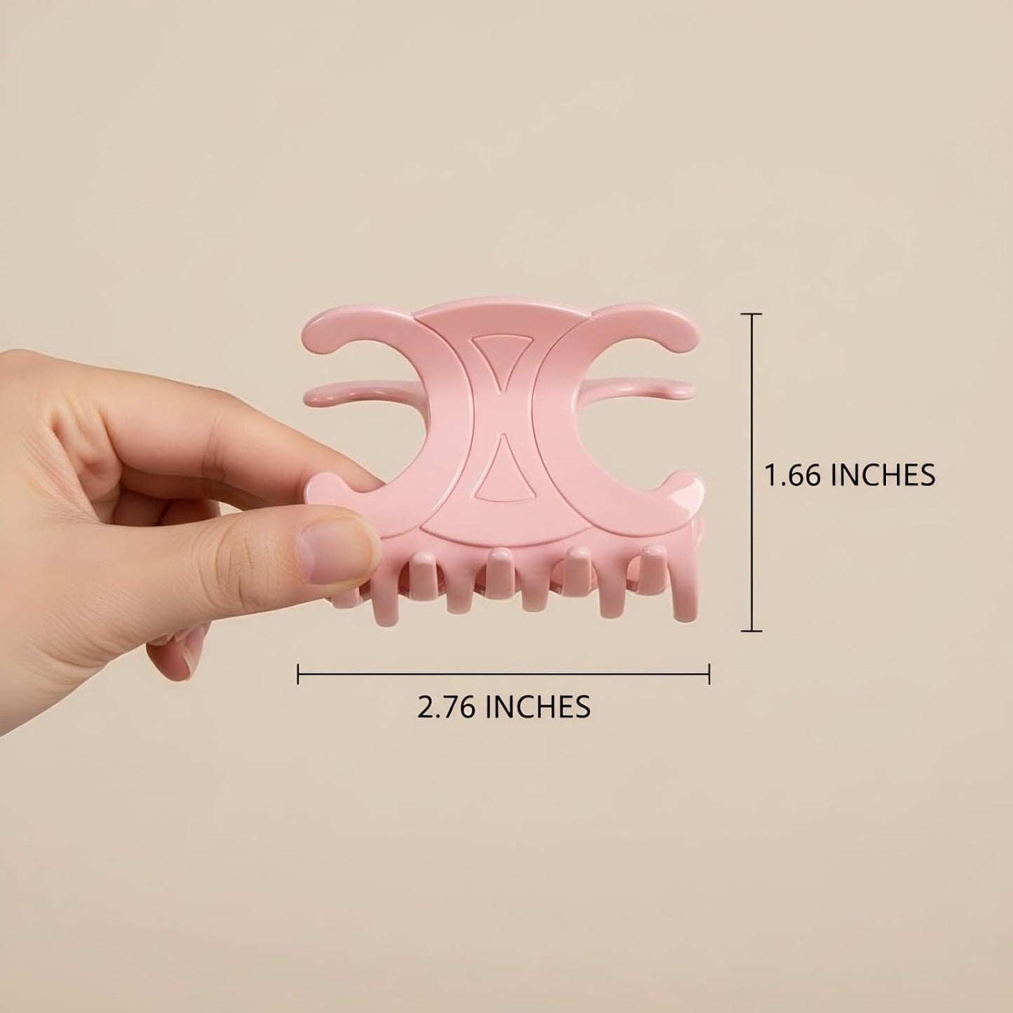 Acetate Butterfly Hair Clips for Women - Durable Medium Hair Claw Clips | Stable Hold, 4-Pack, Multiple Colors (2.76 x 1.66 In)