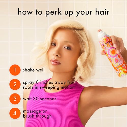 Amika Perk Up Talc-Free Dry Shampoo with Pink Grapefruit & Vanilla - 2.5 oz