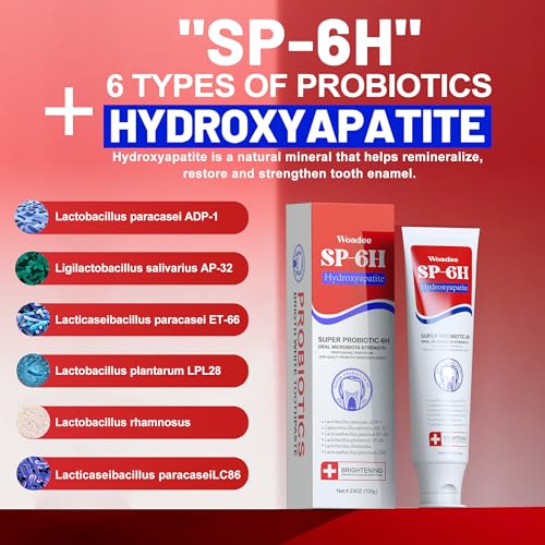Woadee SP-6 Probiotic Whitening Toothpaste with Hydroxyapatites