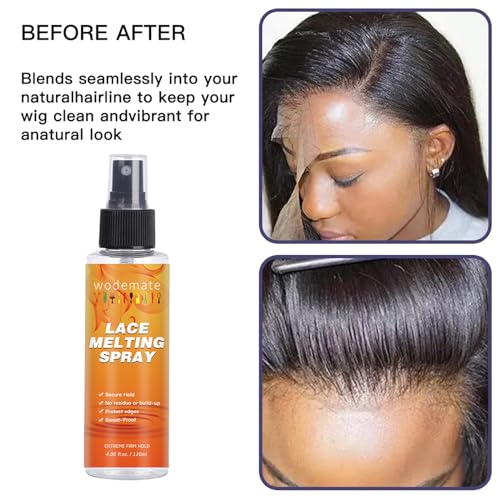 Wodemate Lace Melting Spray - Extreme Hold Glueless Wig Bond & Invisible Finish