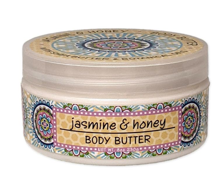 Greenwich Bay Jasmine Honey Body Butter 8oz - Deep Moisturizing Skin Care