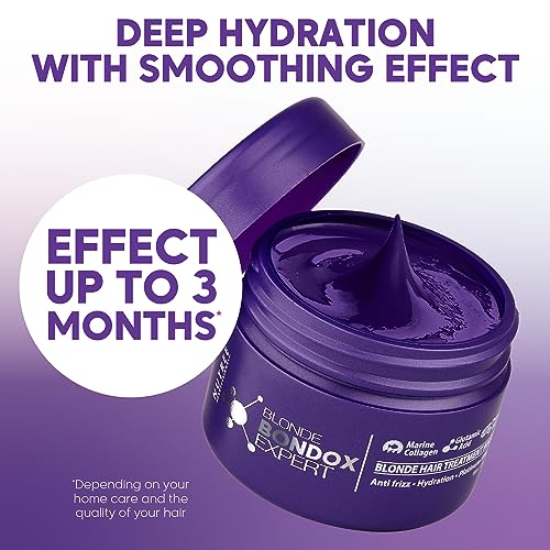 Amazonliss Purple Toning Keratin Hair Mask for Blonde Hair - 2.82 oz