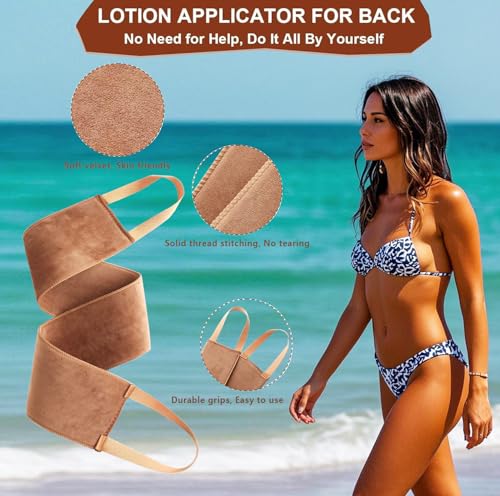 4-in-1 Velvet Self Tanning Mitt Set with Back Applicator & Brushes