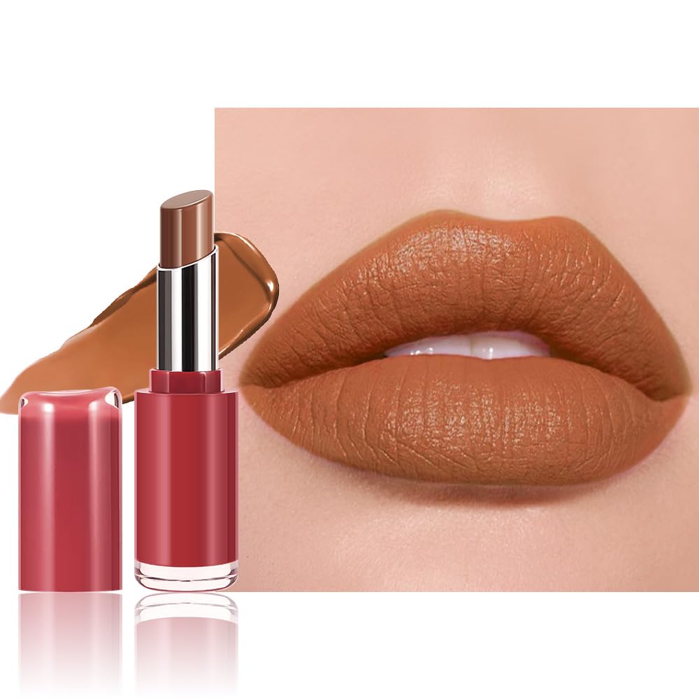 Moisturizing Butter Lipstick for Women - Nourishing Vegan Lip Balm | 2-Pack Rose & Brown Black