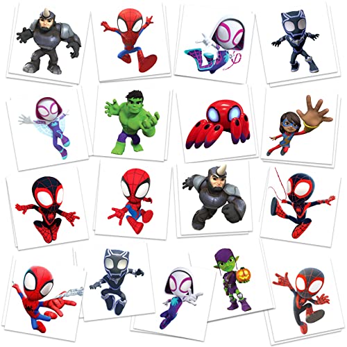 Spidey Temporary Tattoos - 34Pcs Party Supplies for Kids