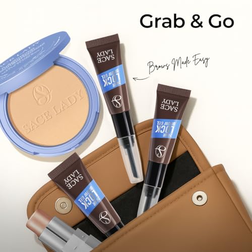 SACE LADY 24H Lock Eyebrow Gel with Brush - Waterproof Brown
