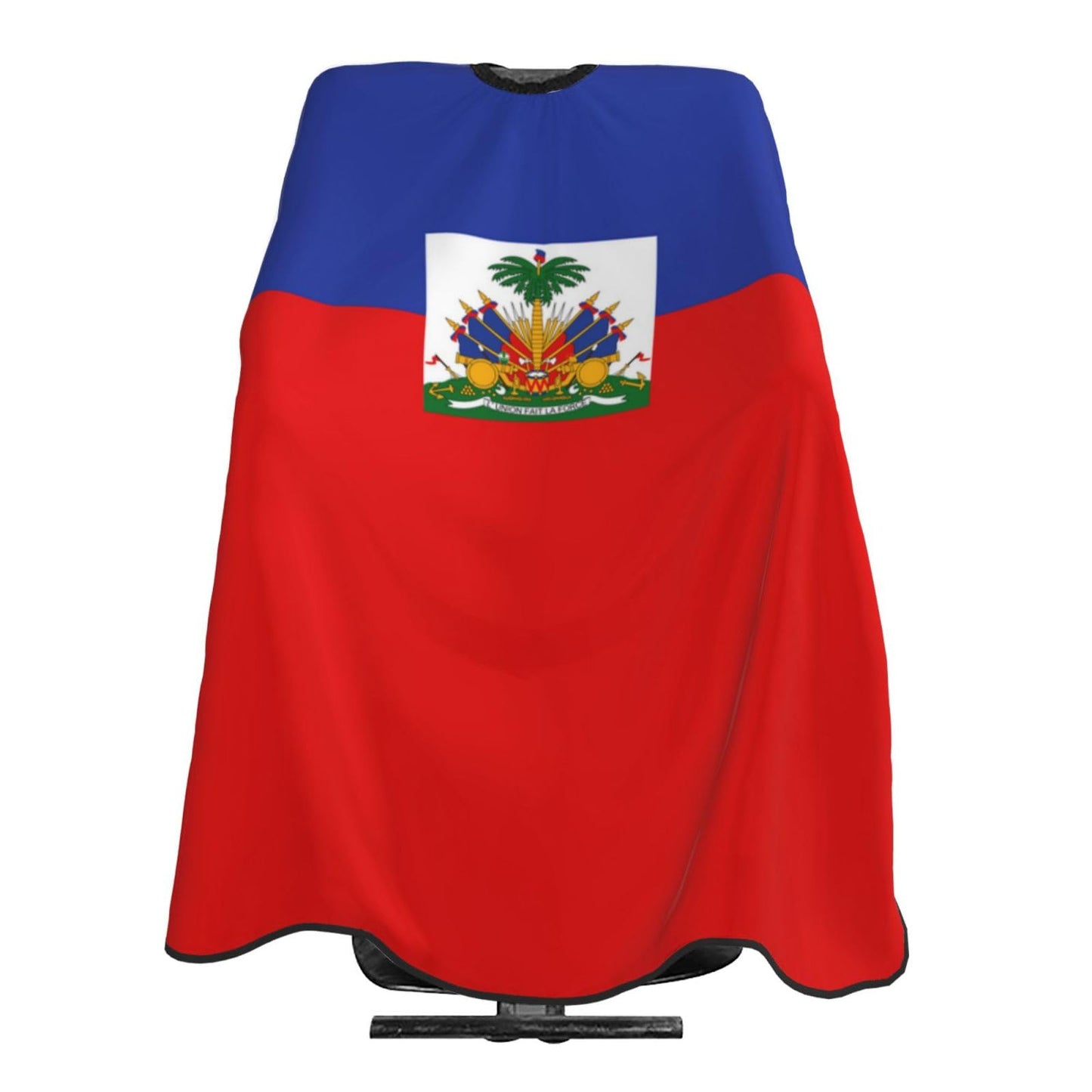 Haiti Flag Hair Cutting Barber Cape Hair Salon and Dyeing Styling Cloth for Women/Men