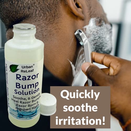 Urban ReLeaf Razor Bump Solution 4oz - Natural Soothing Acne & Ingrown Hair Toner