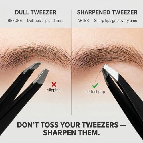 The BrowGal Tweezer Sharpeners - Restore Dull Tweezers Instantly