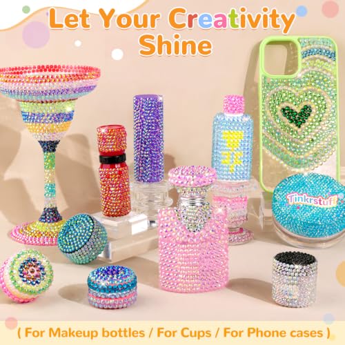 TINKRSTUFF 48,000pc Bedazzling Kit with 60 Colors Rhinestones & B7000 Glue