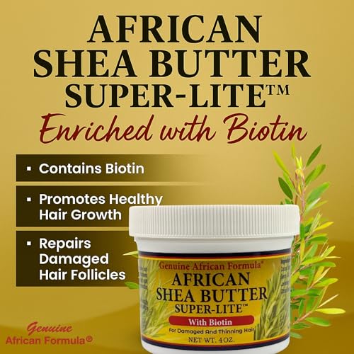 Genuine African Shea Butter Hair Grease 4oz | Moisturizing, Nourishing & Restoring Shine