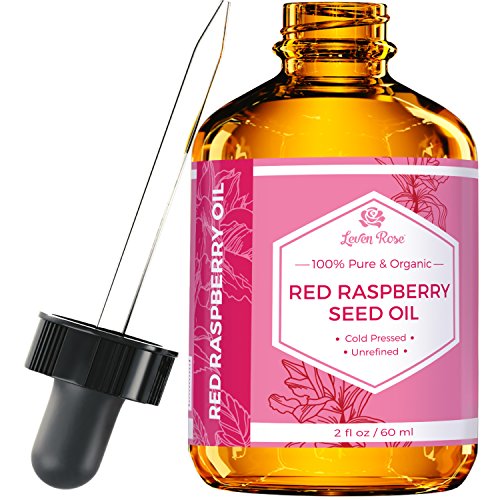 Leven Rose Red Raspberry Seed Oil - 100% Natural Face & Hand Moisturizer - 2 Oz