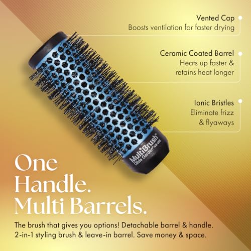 Olivia Garden MultiBrush Non-Electrical Detachable Thermal Brush with Ceramic Barrel 1 3/8" (36mm)