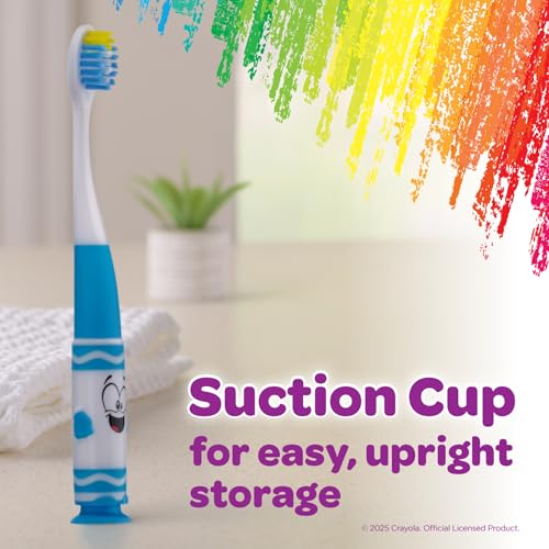 GUM Crayola Pip-Squeaks Kids Toothbrush Set, 4 Pack - Ultra-Soft