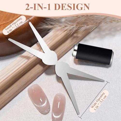 Plman Cat Eye Magnet Set for Nail Art - 2-in-1 Beginner-Friendly