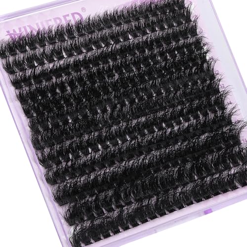 Winifred Wispy Volume Cluster Eyelash Extensions 240pcs - D Curl Mink Lashes