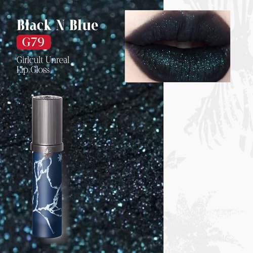 GIRLCULT G79 Black N Blue Matte Lip Stain - Velvet Mousse Tint